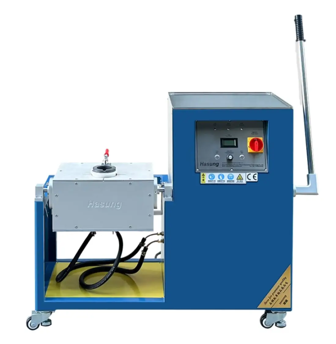 Hasung - Induction Melting Furnace 50kg 100kg 150kg 200kg 250kg Bakeng sa Koporo/Aluminium/Steel/Iron 1