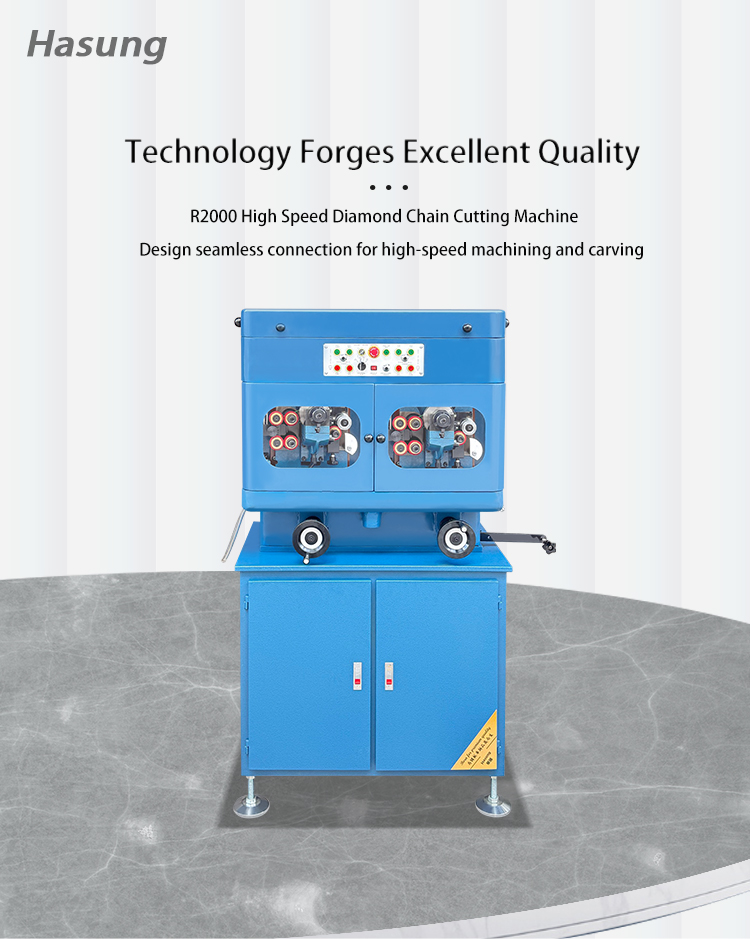 Máquina cortadora de cadena de diamante de alta velocidad Hasung-R2000 para oro y plata 9