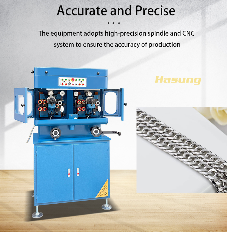 Máquina cortadora de cadena de diamante de alta velocidad Hasung-R2000 para oro y plata 13