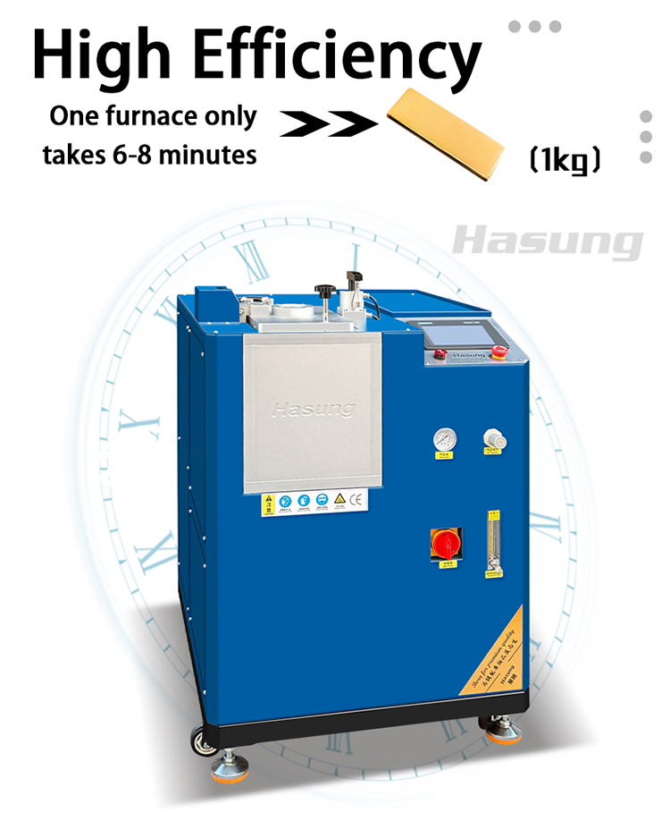 Hasung - Máquina automática para fundição de lingotes de ouro e prata de 1 kg 10
