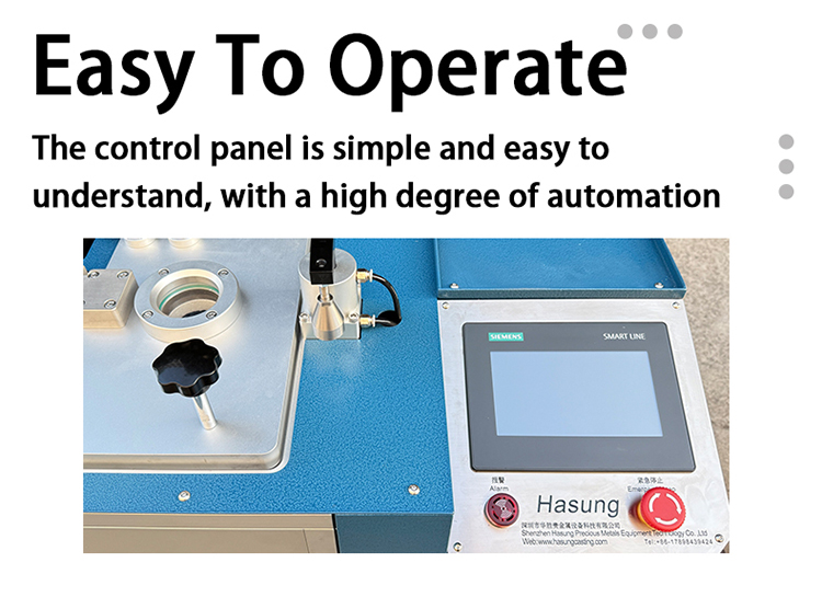 Hasung - Máquina automática para fundição de lingotes de ouro e prata de 1 kg 14