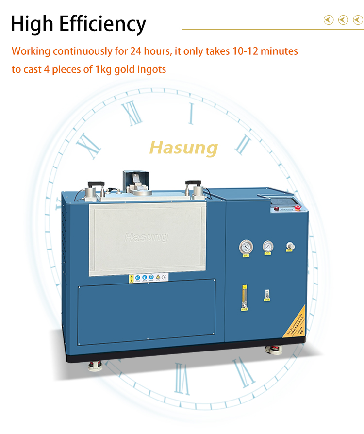 Полностью автоматическая литейная печь для производства золотых слитков весом 4 кг на продажу 9