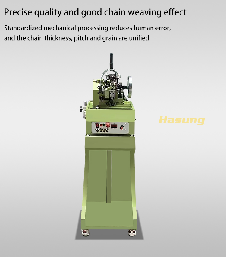 Hasung - Máquina automática de tejido de cadenas tipo 600 para cadenas de plata y oro 12