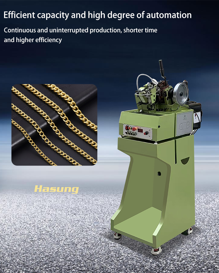 Hasung - Máquina automática de tejido de cadenas tipo 600 para cadenas de plata y oro 11
