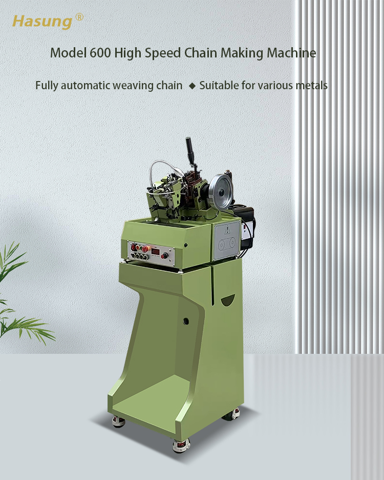 Hasung - Máquina automática de tejido de cadenas tipo 600 para cadenas de plata y oro 8