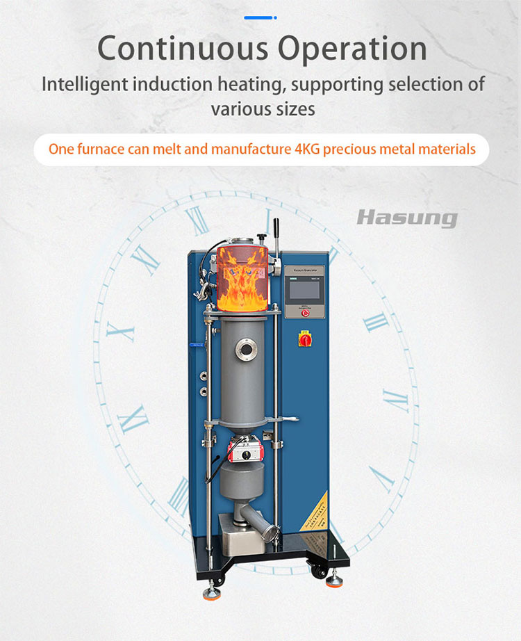 Hasung - система вакуумной грануляции Hasung, гранулятор для получения золота и серебра из меди и золота для аффинажа золота. Системы грануляции. 13