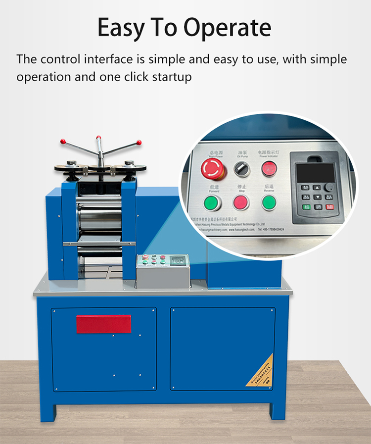 Macchina per laminazione e pressatura per gioielli Hasung 20HP 14