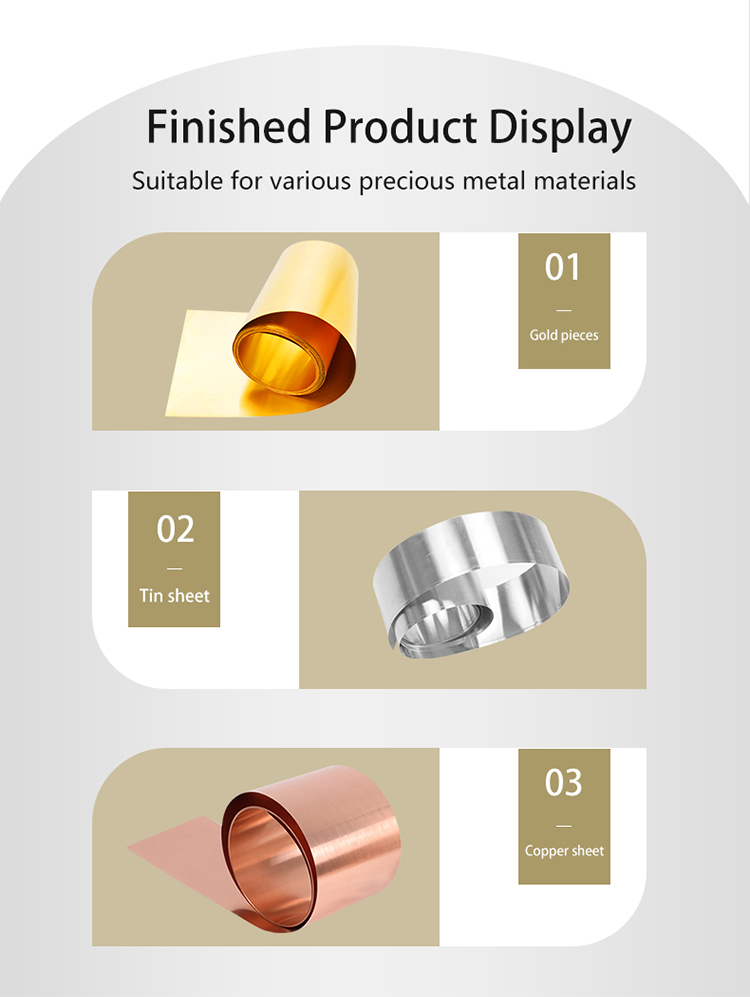 Macchina per laminazione e pressatura per gioielli Hasung 20HP 16