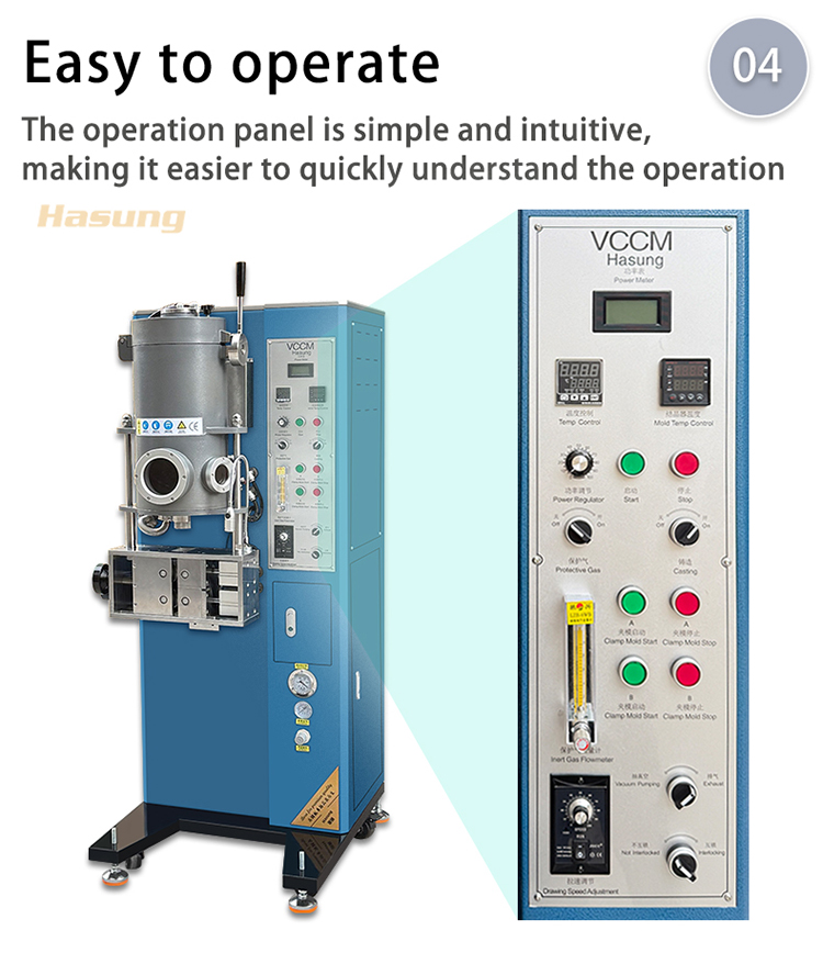 Best Metal Vacuum Continuous Casting Machine for Gold Silver Copper Alloys Company - Hasung 13