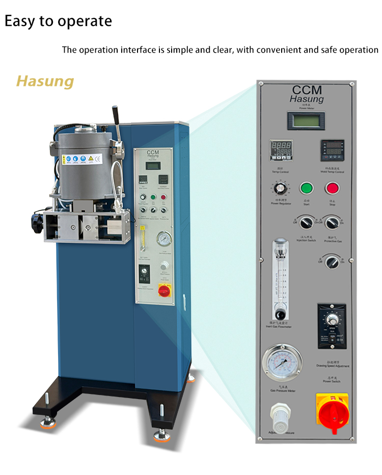 Hasung - Máquina para fabricar joyas, máquina de colada continua al vacío de tiras de plata y oro, equipo de colada continua 13