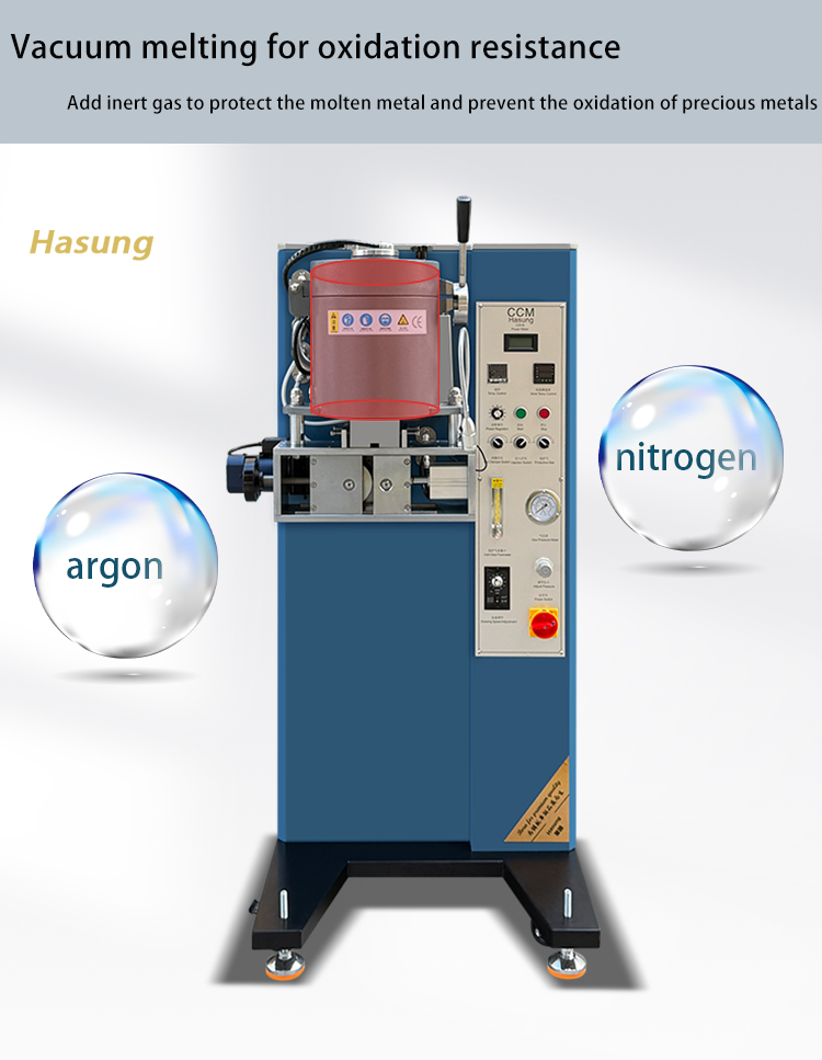 Hasung - Máquina para fabricar joyas, máquina de colada continua al vacío de tiras de plata y oro, equipo de colada continua 10
