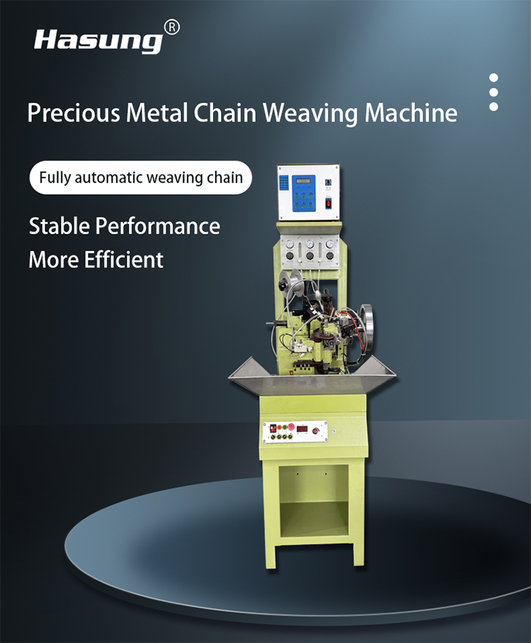 Hasung - Máquina de tecelagem de correntes em metais preciosos com abertura de 0,8 a 2 mm para ouro/prata/cobre 7