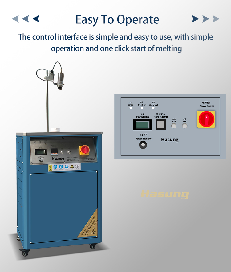 Hasung - Horno de fusión de alta temperatura con medición de temperatura por infrarrojos para oro, plata, cobre, platino, etc.1 11