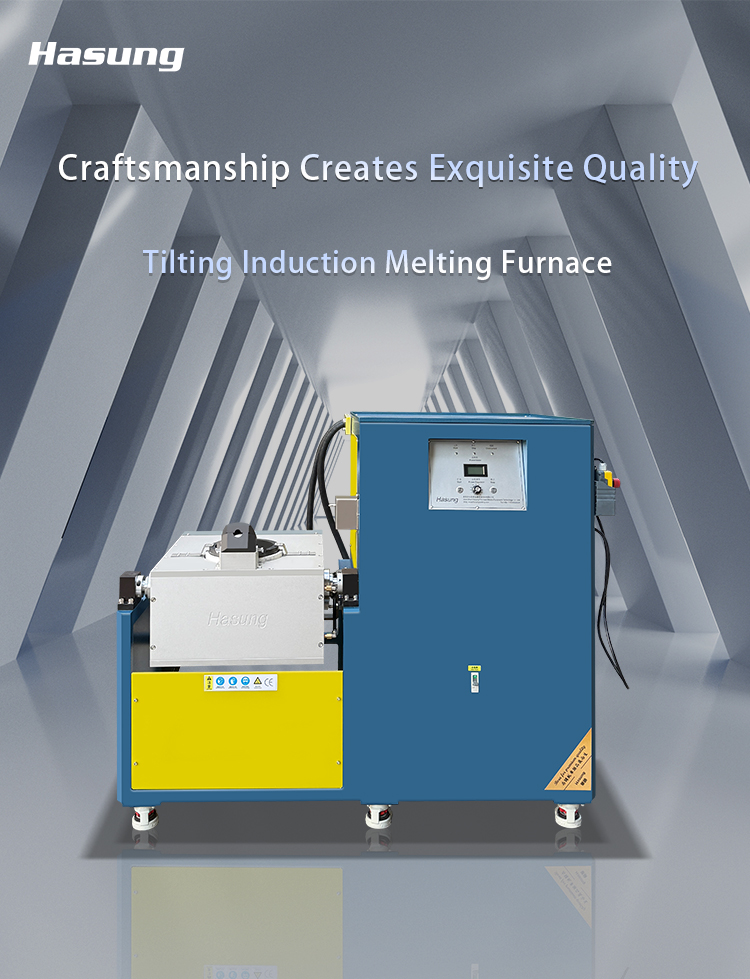 Hasung - Forno di fusione automatico con 100 kg per oro, argento e rame 7