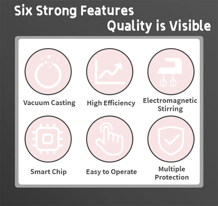 Hasung - Macchina per fusione a pressione sotto vuoto Hasung da 3 kg in oro e argento di qualità premium 9