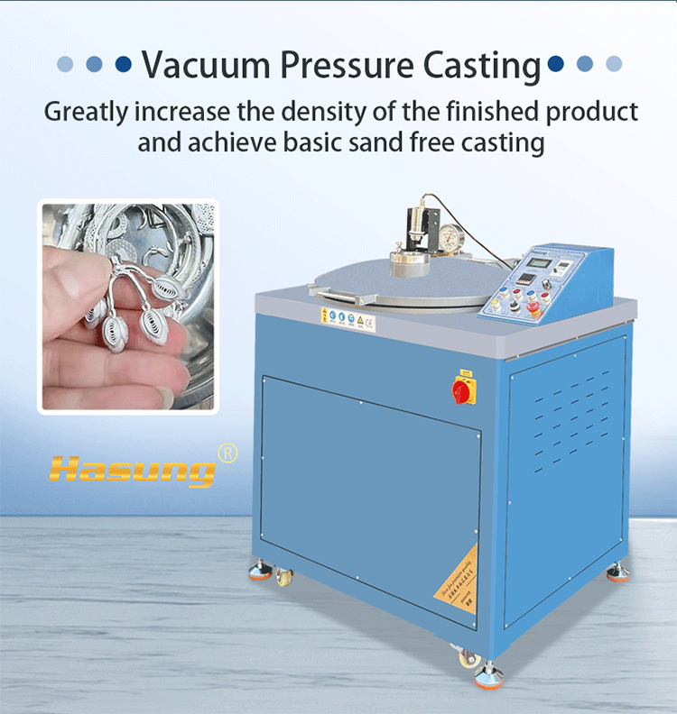 Hasung - Máquina de Fundição Centrífuga de Joias com Capacidade de 220KG para Ouro/Prata/Cobre/Platina/Ligas Metálicas 10
