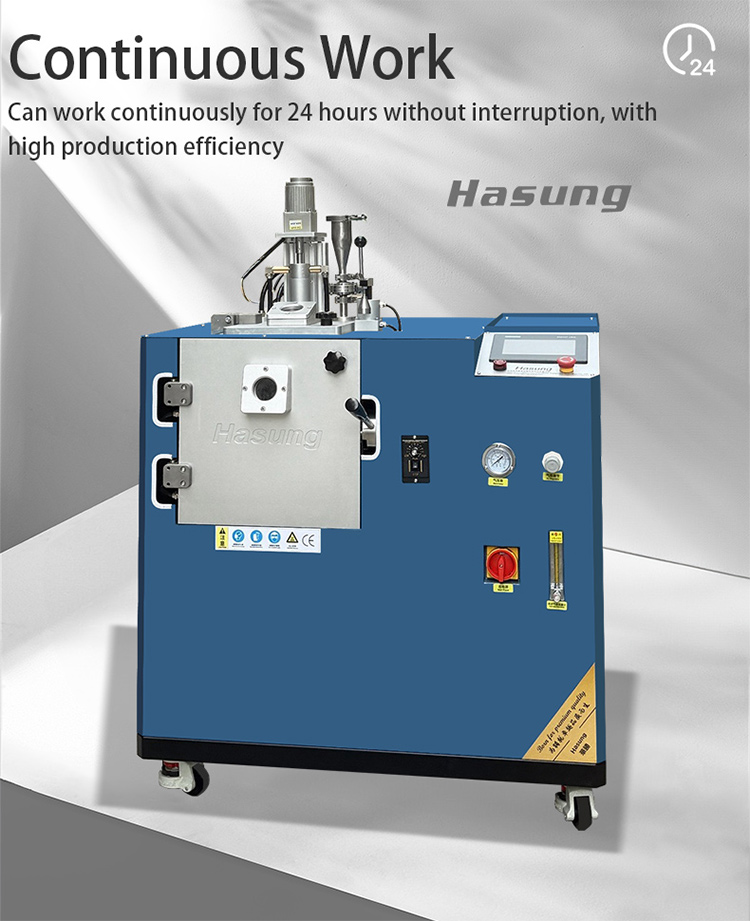 Hasung - Horno de fusión por inducción al vacío basculante de 2 kg a 4 kg para oro, plata, cobre, platino, paladio y rodio 12