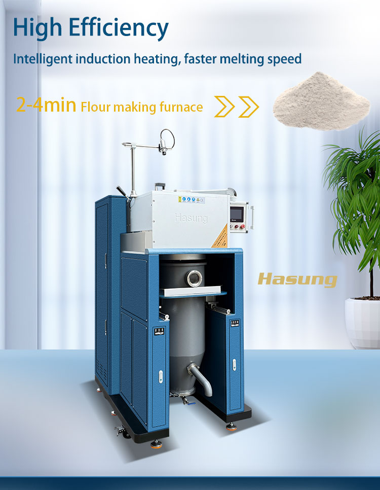 Hasung - Atomizador de água metálico de alta temperatura com 4 kg para ouro/prata/cobre/platina/paládio 11