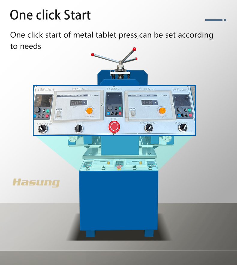 Macchina laminatrice per fogli di qualità a 4 alberi con pannello touch PLC Siemens per produttore di oro, argento e rame Hasung 15