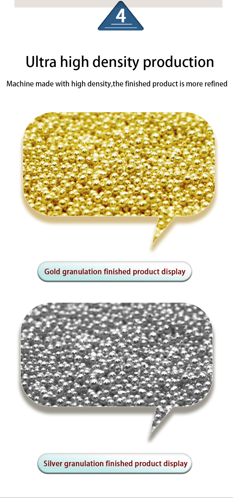 Mesin Granulasi Emas Perak Tembaga yang Disesuaikan Mesin Granulator Graining dengan produsen 2kg hingga 15kg 13