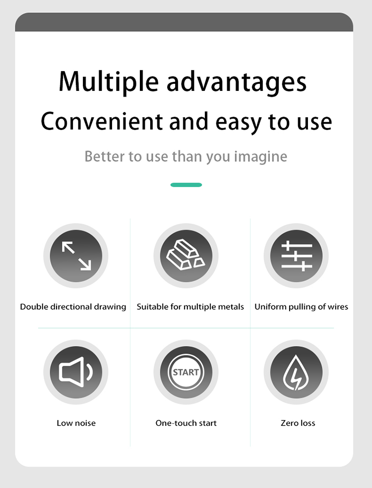 Hasung - Macchina per trafilatura bidirezionale 8 mm - 0,2 mm 8