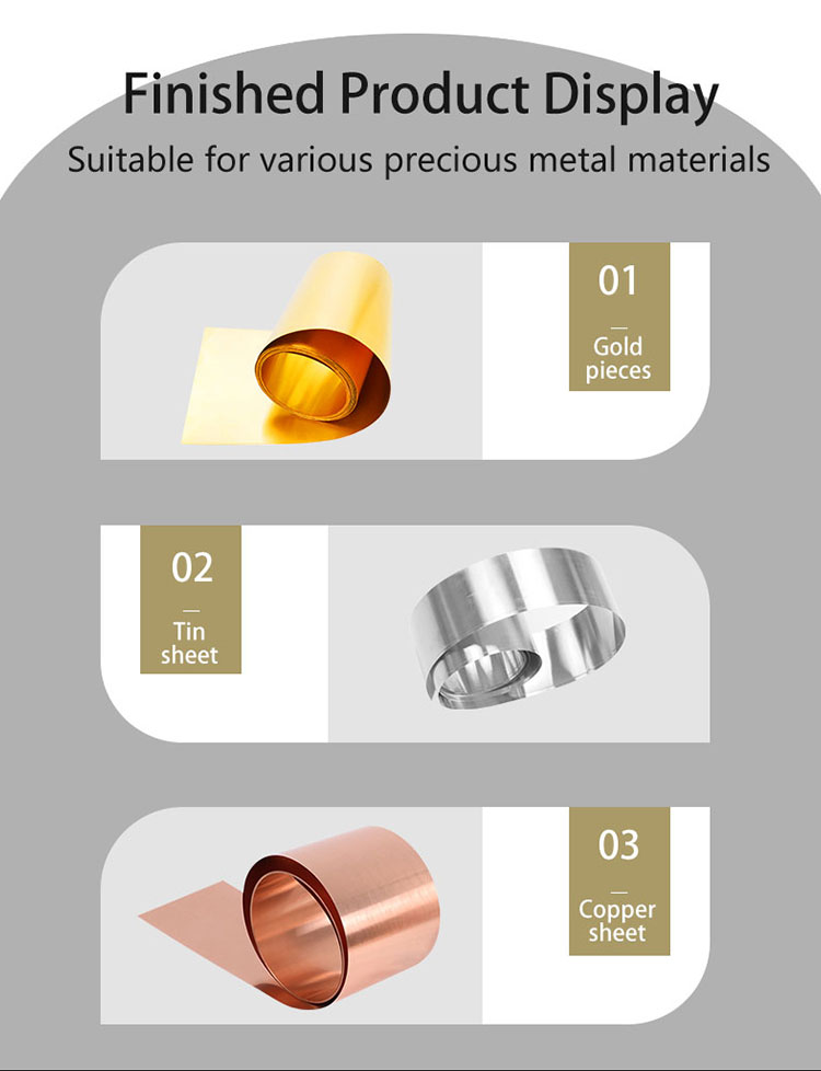 Hasung - Laminador eléctrico de chapa de 5,5 HP para oro, plata y cobre 15