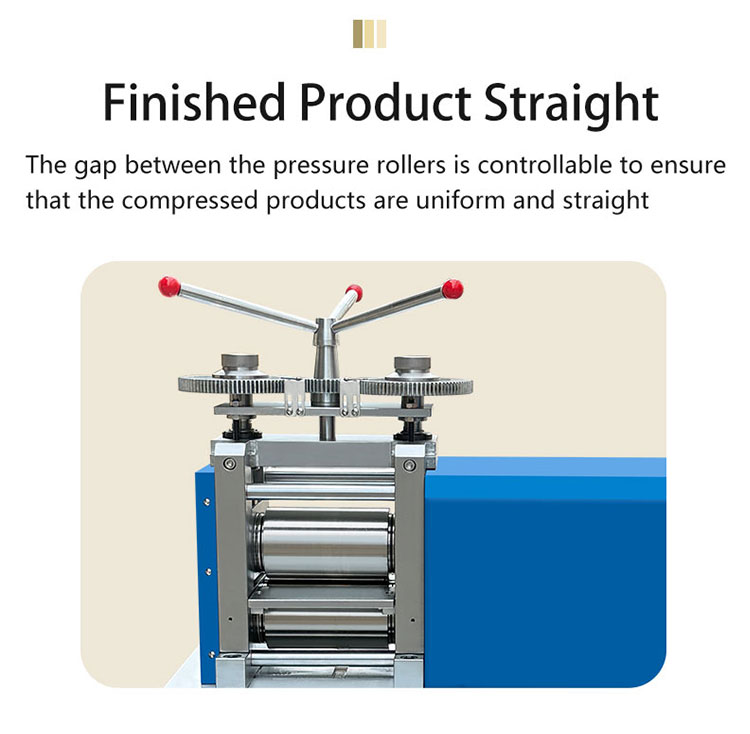 Hasung - Laminador eléctrico de chapa de 5,5 HP para oro, plata y cobre 12