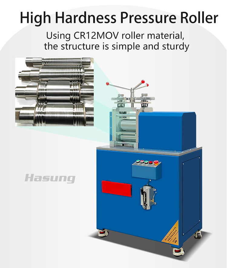 Hasung - Laminador eléctrico de chapa de 5,5 HP para oro, plata y cobre 9