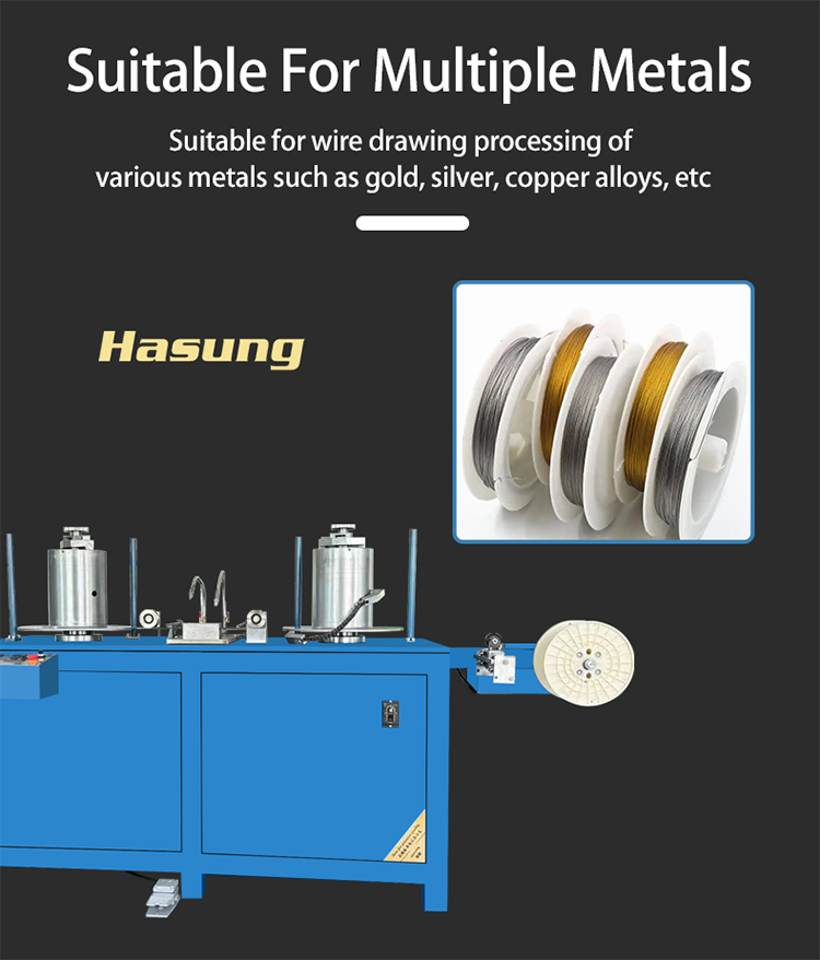 Trefiladora de alambre de oro y plata de alto rendimiento 12