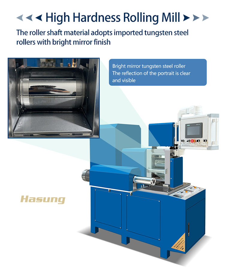 Hasung - Máquina laminadora de carburo de tungsteno de precisión con control de servomotor para oro, platino y aleaciones 11