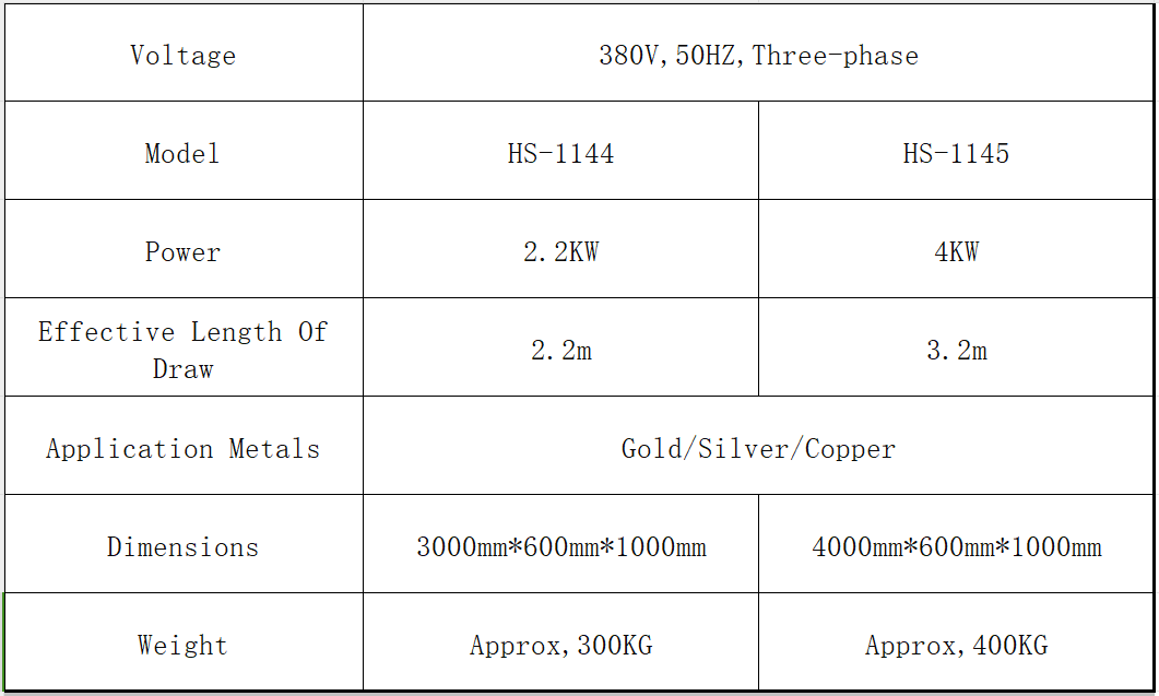 Macchina per il disegno di tubi metallici Hasung da 3 e 4 metri 6