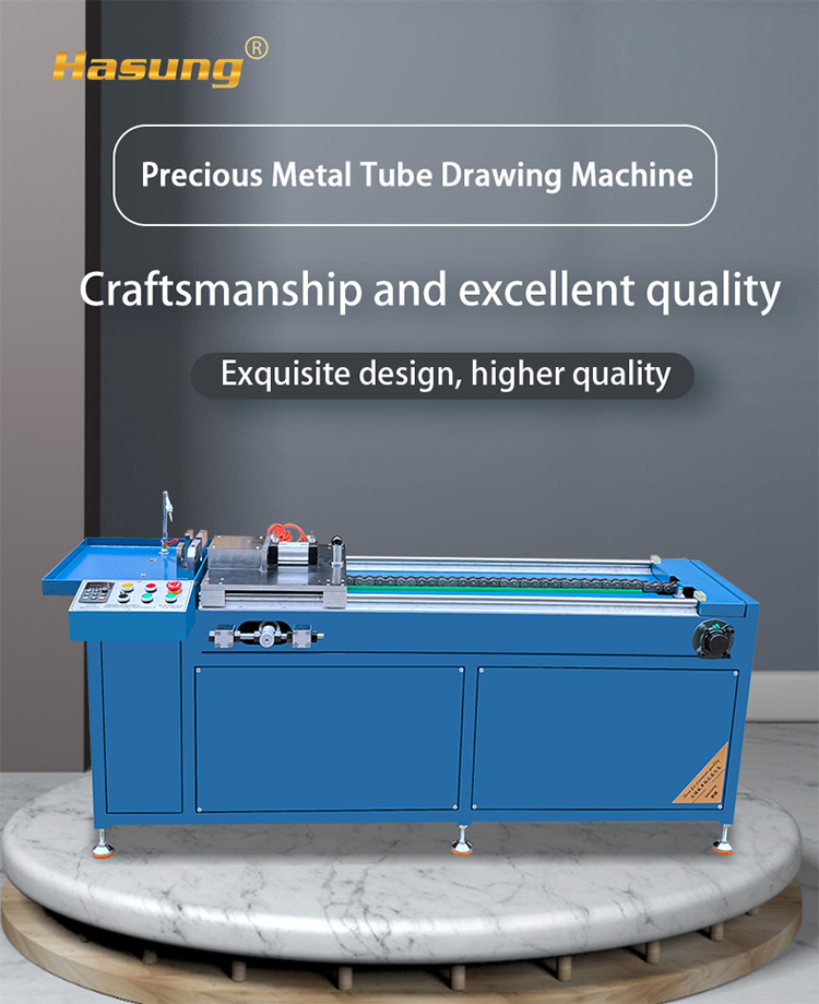 Hasung - Macchina per il disegno di tubi cavi con 2 metri per oro, argento e rame 8