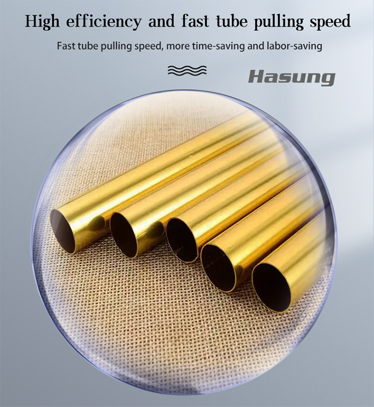 Hasung - Macchina per il disegno di tubi cavi con 2 metri per oro, argento e rame 9