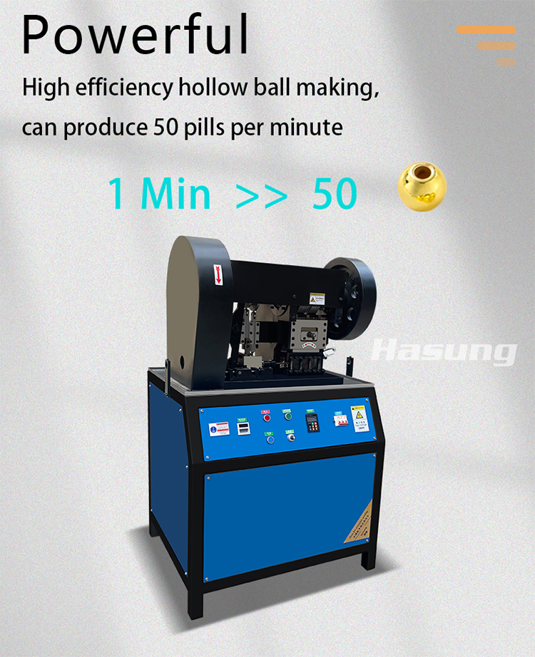 하성 - 금, 은, 구리용 대형 2-14mm 자동 해머 비드 머신 11