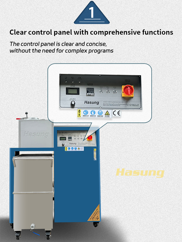 Машина для грануляции золота Hasung, литейная машина 10 кг, 20 кг, 30 кг, 50 кг 10