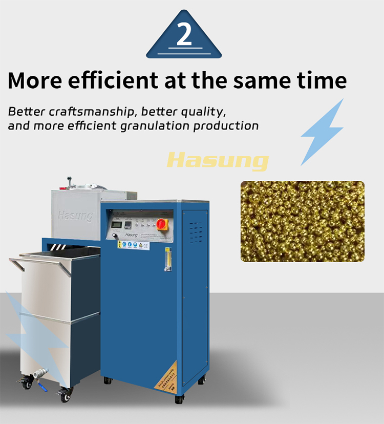 Машина для грануляции золота Hasung, литейная машина 10 кг, 20 кг, 30 кг, 50 кг 11