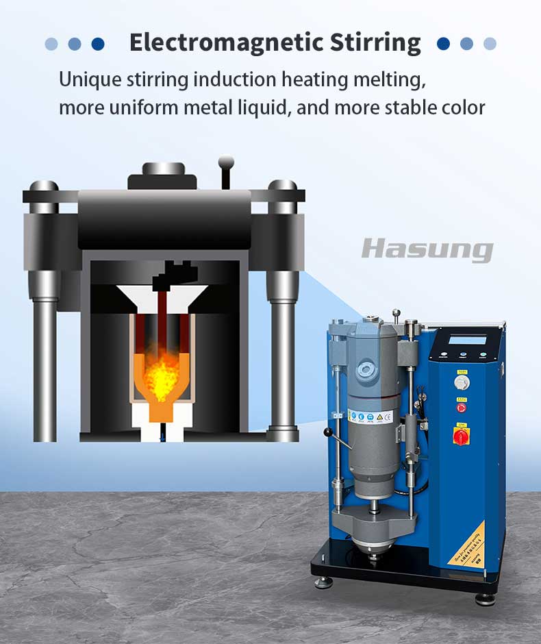 හසුං - ස්වර්ණාභරණ වාත්තු නිෂ්පාදන රේඛාව රික්ත පීඩන වාත්තු යන්ත්‍රය 11