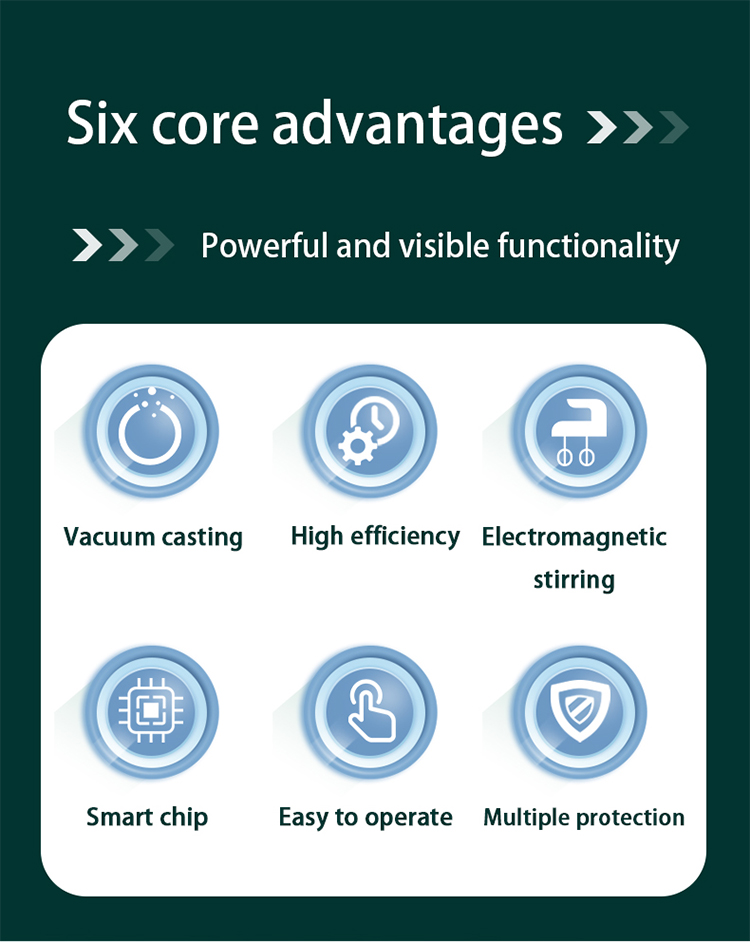 Hasung - 2kg stroj na vákuové odlievanie zlatých šperkov, vákuový tlakový odliatok 9