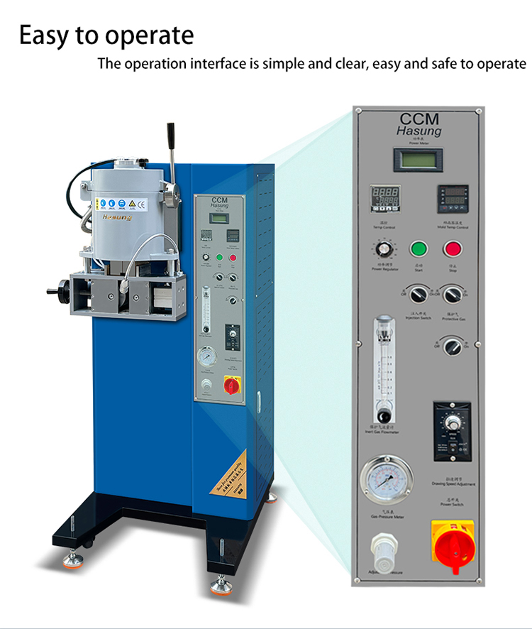 Hasung - stroje na plynulé lití zlata/stříbra/mědi pro výrobu šperků - zařízení pro plynulé lití 13