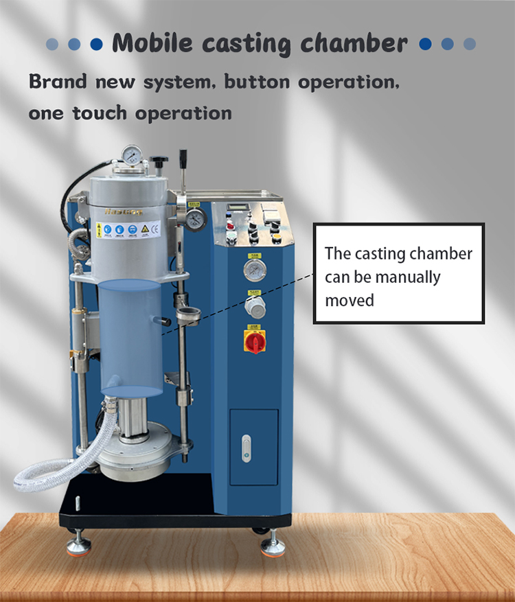 Hasung - Vákuumos arany-/ezüst-/rézöntőgép ékszerkészítéshez Vákuumos nyomásos öntőgép 14