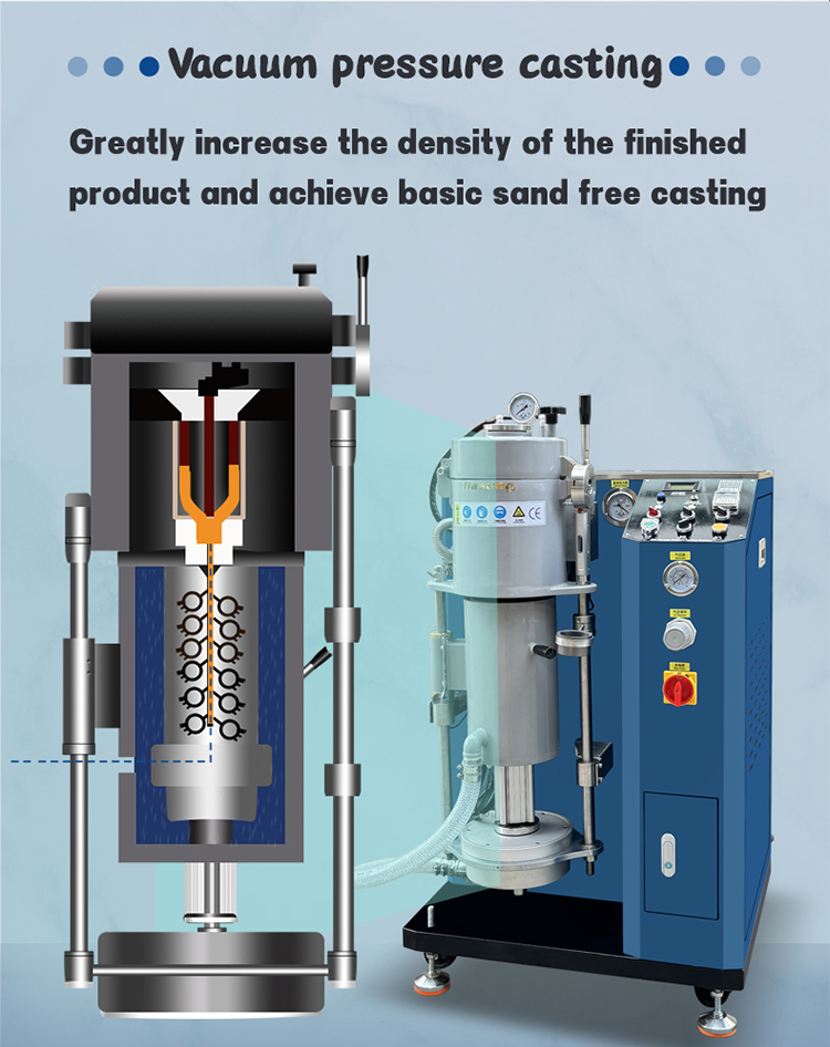 Hasung - Vákuumos arany-/ezüst-/rézöntőgép ékszerkészítéshez Vákuumos nyomásos öntőgép 10