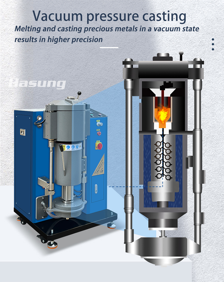 2kg Gold Silver Casting Machine Gold Ring Vacuum Casting Machine Gold Jewellery Making Machine 9