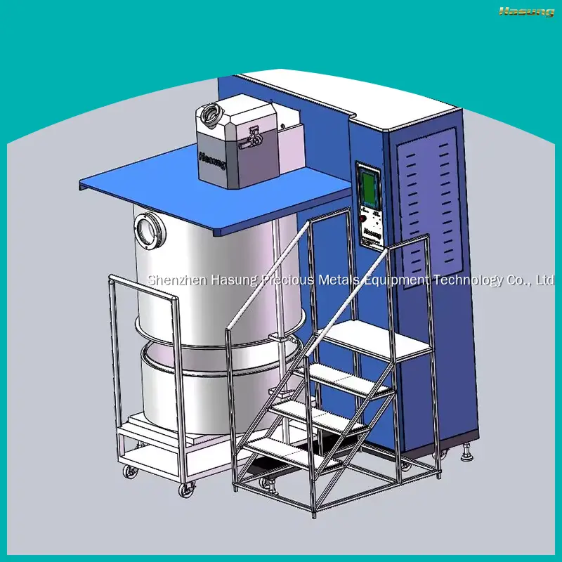 Máquina para fabricar copos de oro Hasung: refinación de oro de alta calidad y fabricación de polvo metálico 1