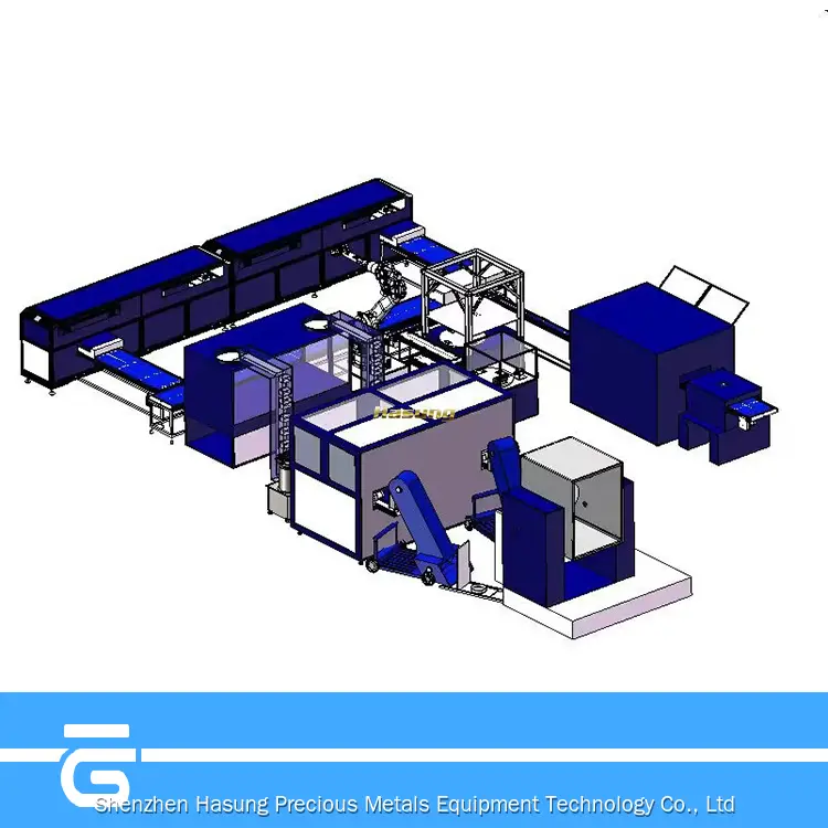 Sistema de fundición al vacío de lingotes de oro 1
