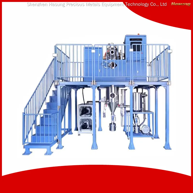 Máquina ultrasónica para refinar oro Hasung - Atomizador de polvo de malla 200-500 1