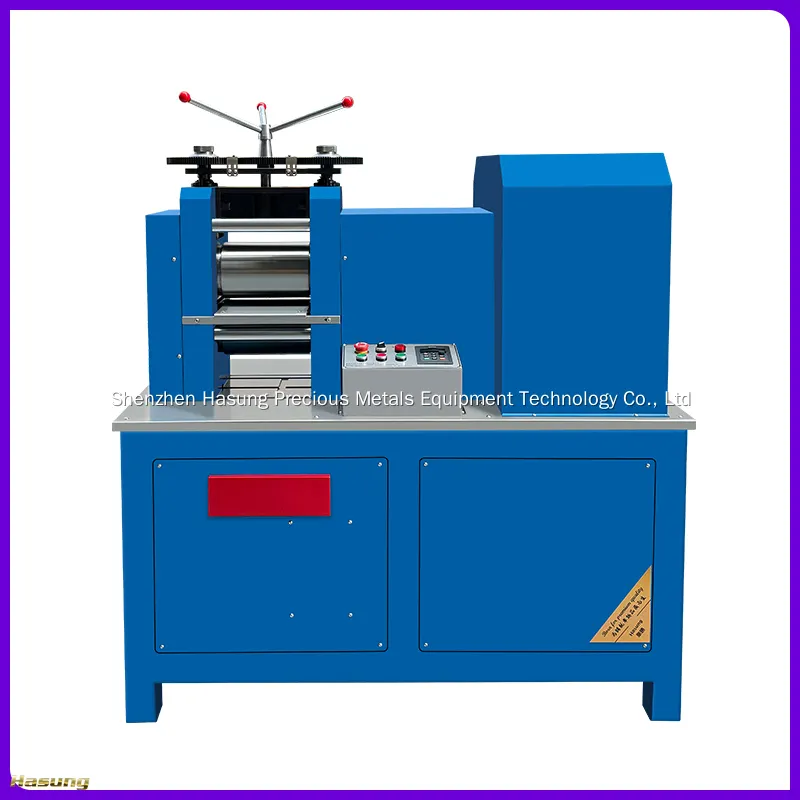 Molino de laminación de oro Hasung de 15 HP: prensa laminadora de joyas de alta resistencia 1