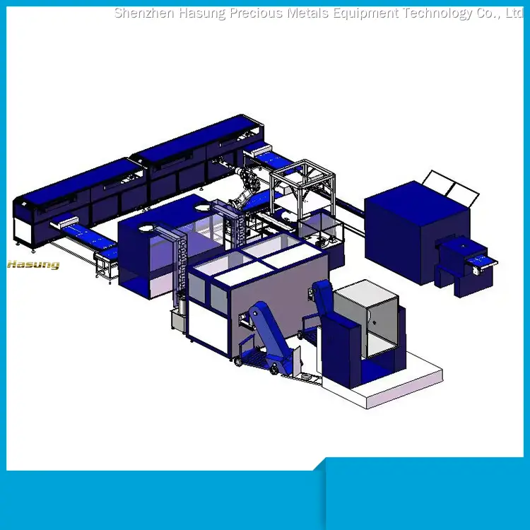 Máquina automática de fundición de lingotes de oro 1