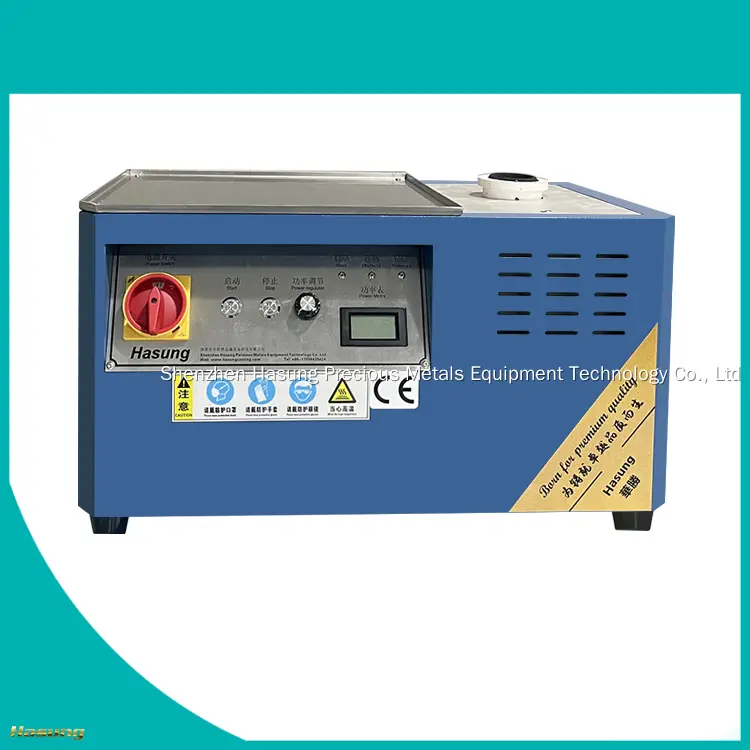 Máquina de fusión por inducción pequeña Hasung de 4 kg: versátil, de bajo consumo y compacta. 1
