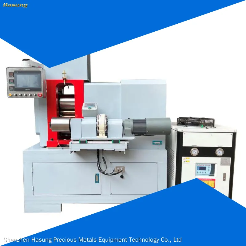 Laminadora en caliente de ultraprecisión de 15 HP para aleaciones de oro y estaño 1