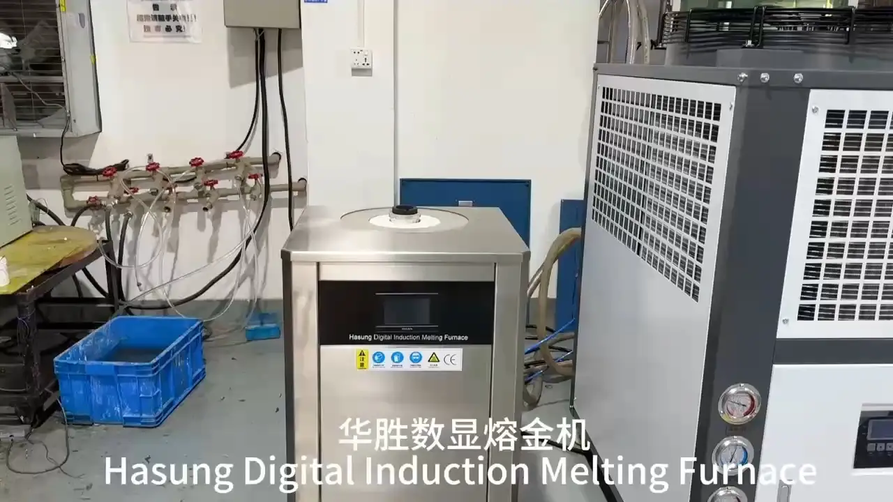 Four de fusion à induction numérique Hasung 2 kg, 3 kg, 4 kg, 5 kg pour or et argent 1